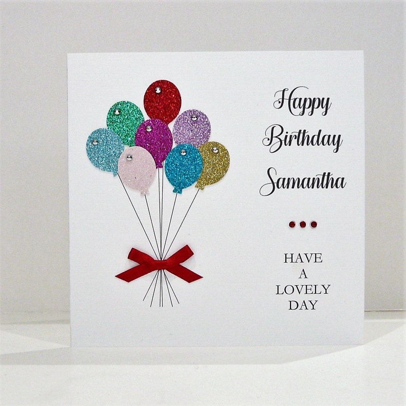 Birthday Card Personalised 14.8 x 14.8 Size with envelope