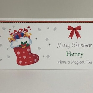 Weihnachtsgeschenk/Geldbörse mit Umschlag personalisiert