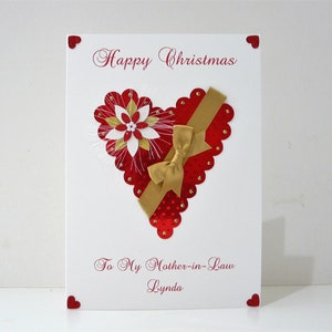 Biglietto di auguri di Natale personalizzato per moglie/marito/amici/sorella/mamma e papà