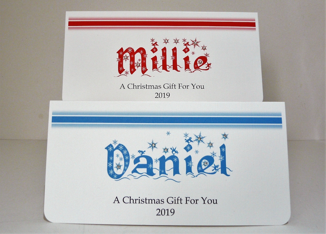 Christmas Gift/Money Wallet 2020 with Envelope Personalised image 0