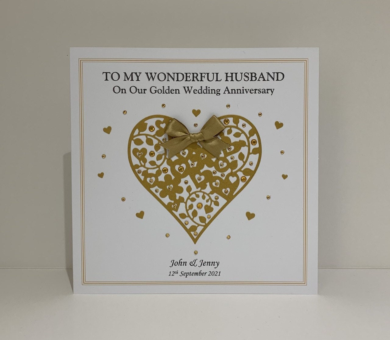 50th Golden Wedding Anniversary Card for Wife/husband/mum/dad/couples ...