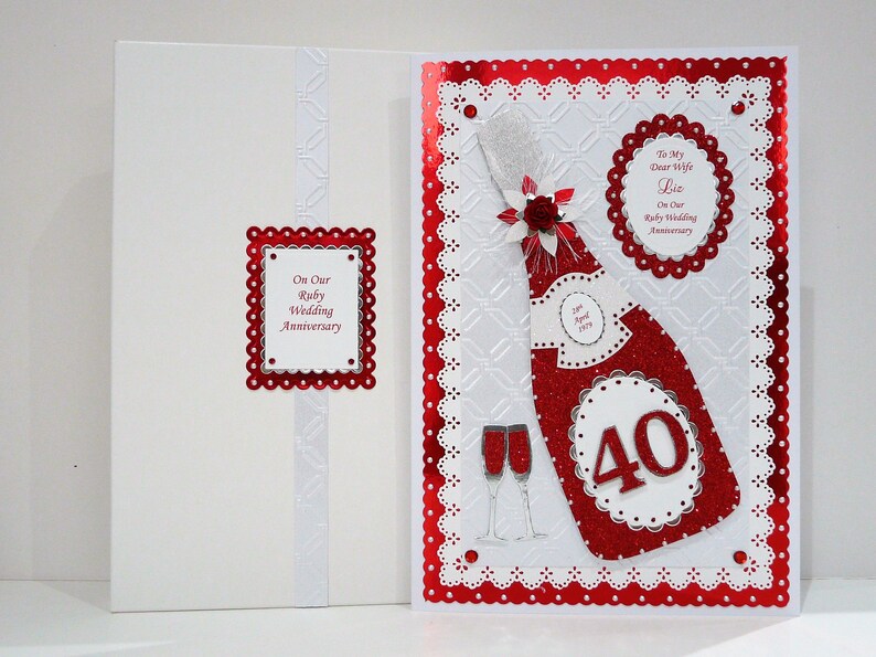 40th wedding anniversary card for my husband