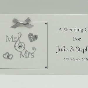 Carteira/envelope para dinheiro de presente de casamento para dinheiro/cheques/vouchers, todas as cores disponíveis personalizadas