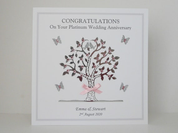 platinum anniversary card
