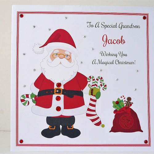 Christmas Card for Granddaughter/Daughter/Niece etc  Personalised