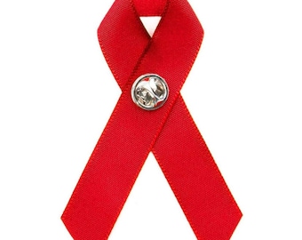 Go Red for Dyslexia/Light It Red Dyslexia Awareness Satin Ribbon