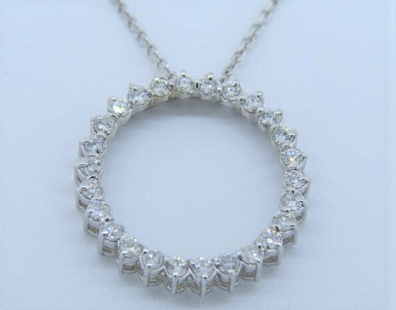 14k White Gold 0 70ct Diamond Circle Of Life Pendant Necklace - Circle Of Life Diamond Pendant White Gold 14k White Gold 0 70ct Diamond Circle Of Life Pendant Necklace - Circle Of Life Diamond Pendant White Gold