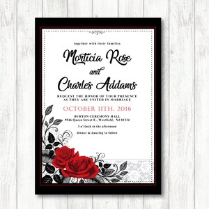 Two 'roses Intertwined' Theme printable Wedding - Etsy
