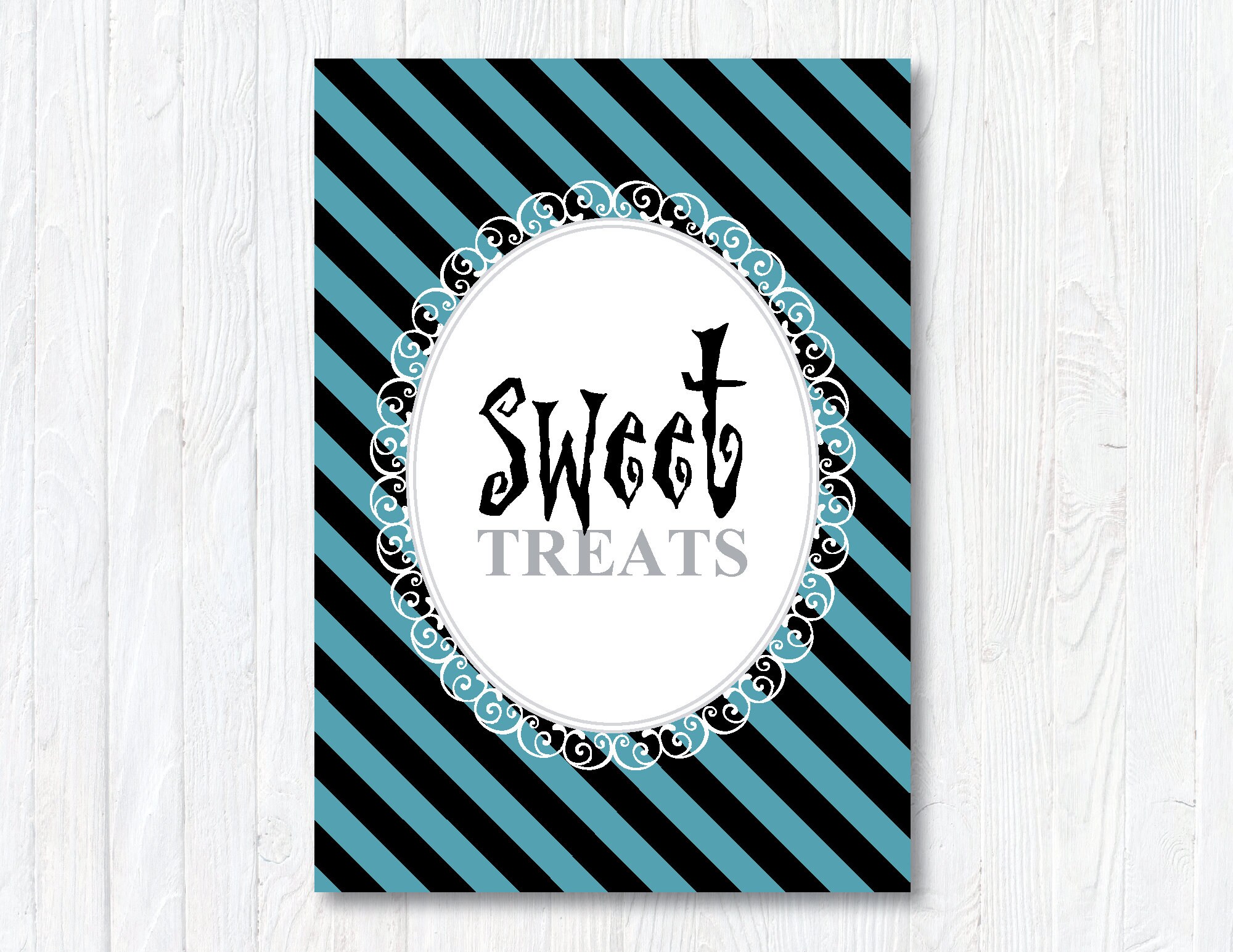 Corpse 'skeleton Bride' Theme printable Dessert Sign - Etsy