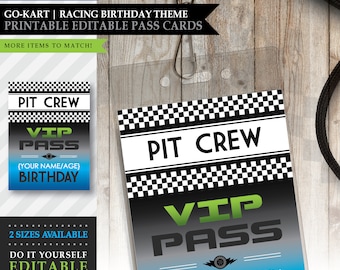 Editable Pit Crew Passracing Pit Crew Party Printable Pit - Etsy
