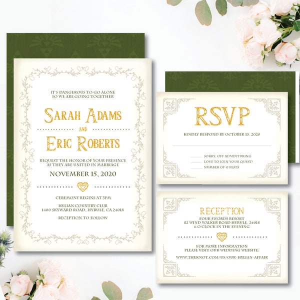 Printable Wedding Invitation - Etsy