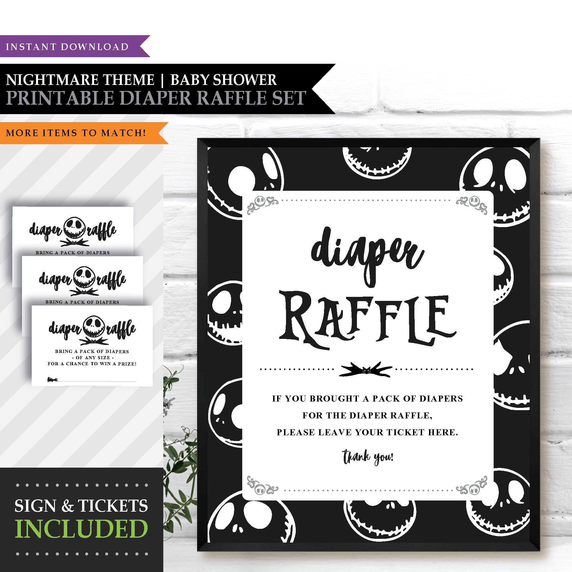 Party city diaper raffle tickets cheap