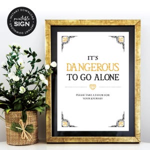Fantasy *Hylian Heart* Printable Party Favor Sign | Digital Wedding Sign | Party Decoration | Gift Tag | Video Game Theme | INSTANT DOWNLOAD
