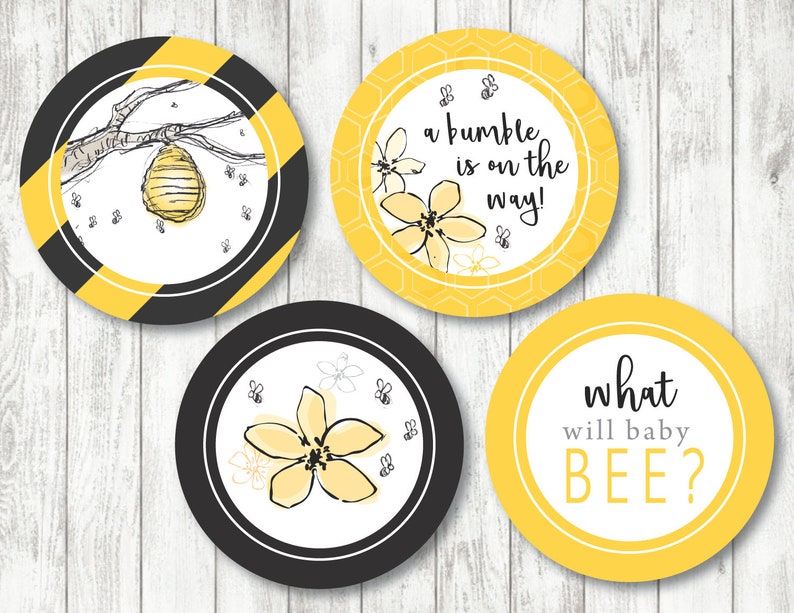 Bee 'honey Bee Tree' Theme printable Baby Shower | Etsy