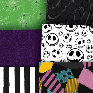 Nightmare *halloween Town* Theme Digital Paper Pack | Printable ...