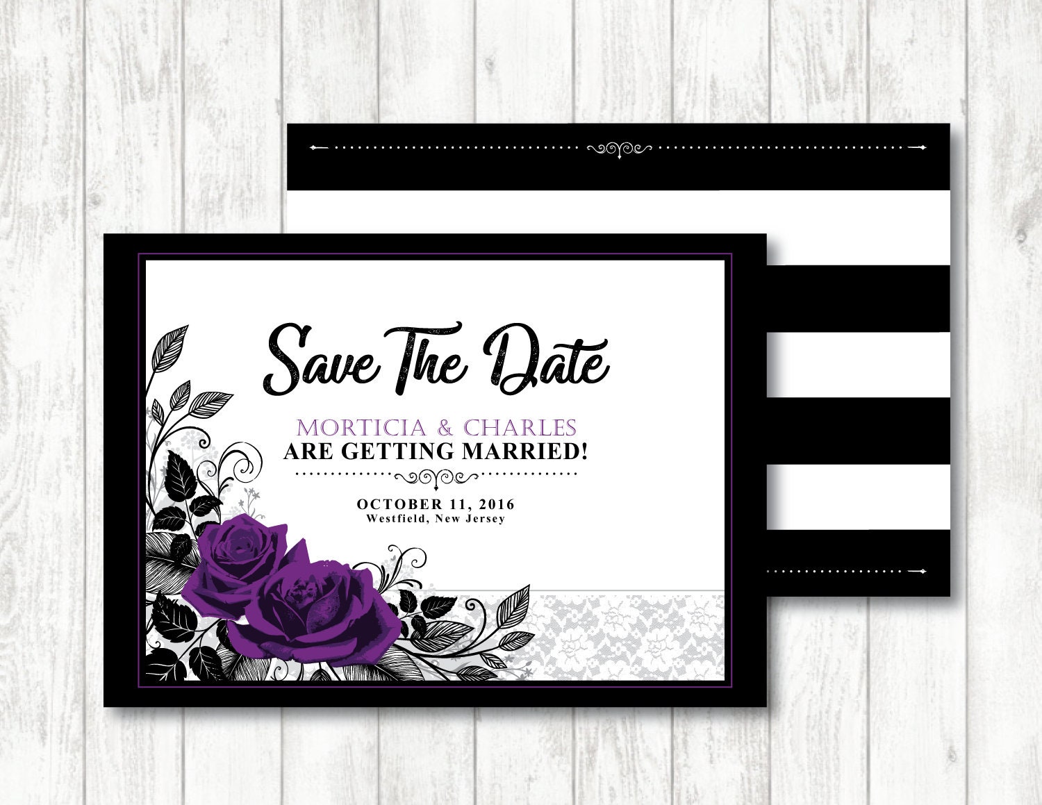 Two 'roses Intertwined' Theme printable Wedding - Etsy Canada