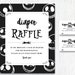 Nightmare 'halloween Town' Theme printable Diaper Raffle Ticket Baby ...