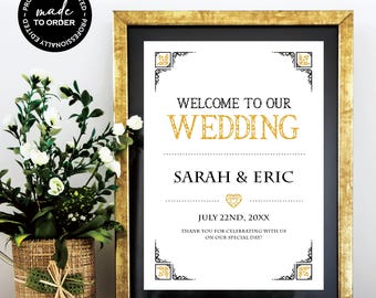 Fantasy *Hylian Heart* Printable Wedding Welcome Sign | Ceremony Card | Party Reception Backdrop | Seating Chart Sign | Video Game | CUSTOM