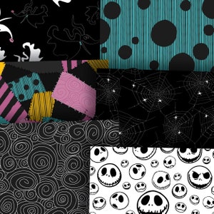 Nightmare *skellington Love* Theme Digital Paper Pack | Printable ...