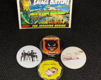 Beastie Boys Pins Set | Set of 3 | 1 inch buttons | Sabotage | Punk