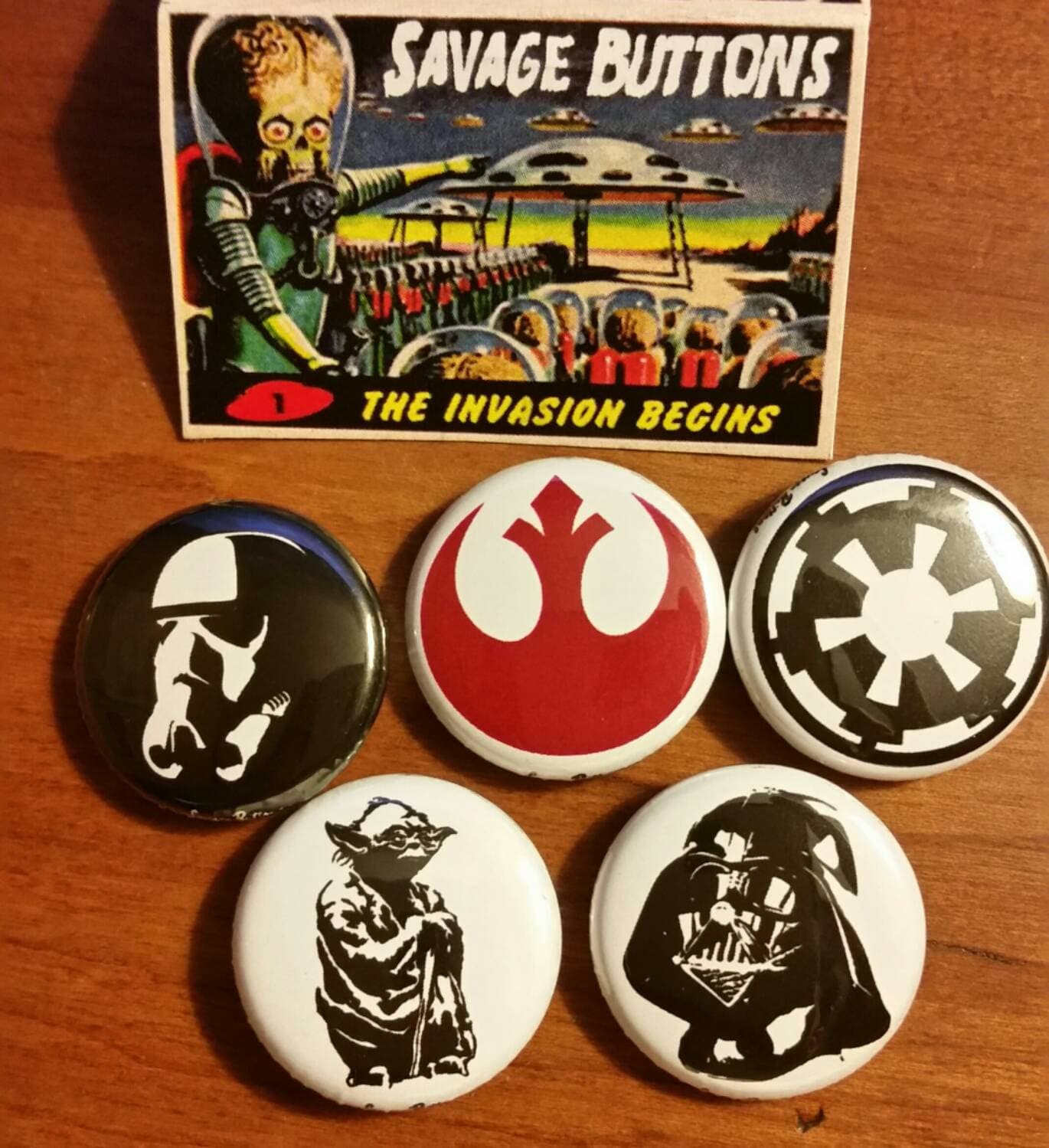 Anakin Button Star Wars Button Set of 5| 1 Inch Buttons| Jedi| Skywalker| Lucas Films ...