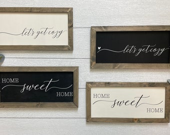 Letreros de granja, letreros enmarcados, rústicos, decoración del hogar, estilo rústico, adornos de pared, letreros