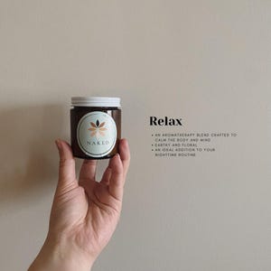 Natural Handmade Whipped Body Butter with Shea Butter and Hemp Seed Oil - Sustainably Made Moisturizing Cream - Calming Lotion - Relax