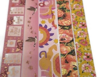 SAMPLE SIZE!  - Valentine, Letters, Gold Foil, Florals, Geese, Art, Dragons - Washi Tape - (24 inch sample)