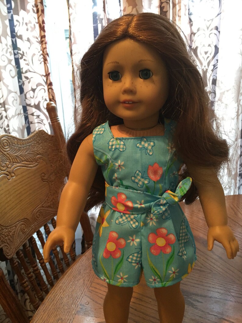 Romper outfit made to fit American Girl and other 18 inch dolls doll clothes doll romper