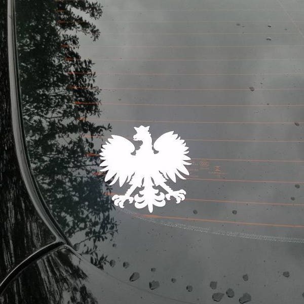 Polish Eagle Polski Orzel Car Vinyl Bumper Sticker Decal Adhesive