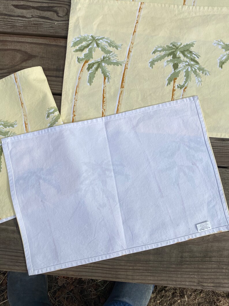 Tropical Style Palm Tree Placemats Set of 4 Etsy