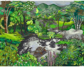 Turtle at Gilett Pond