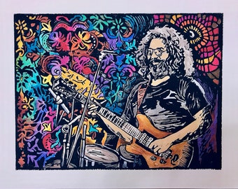Jerry Garcia archival digital print
