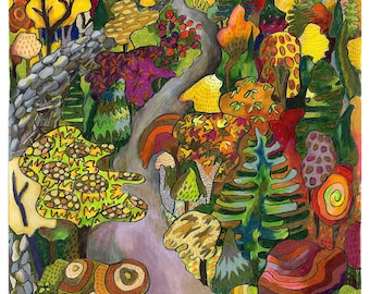 Fall Trees limited edition original fine art print