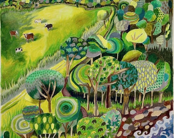 Landscape Art Print: The Long Trail, Signed Limited Edition (11x14)