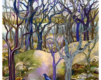 Iowa fall landscape original limited edition fine art print