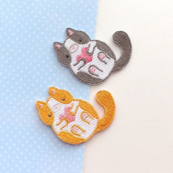 2 Cat Patches. Kitten Appliques. Patch for Denim Jackets. Kids Iron on Patch. Kawaii Kitty Patches. Cool Backpack Patches. Cat Cloth Patches