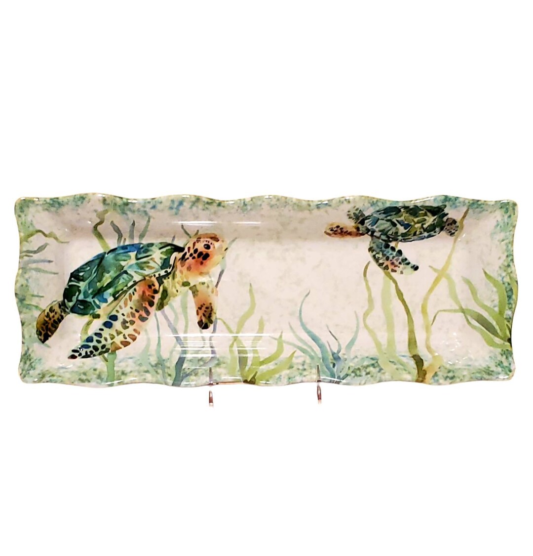 Sea Turtles Serving Tray Platter Plate Melamine Brand New Etsy