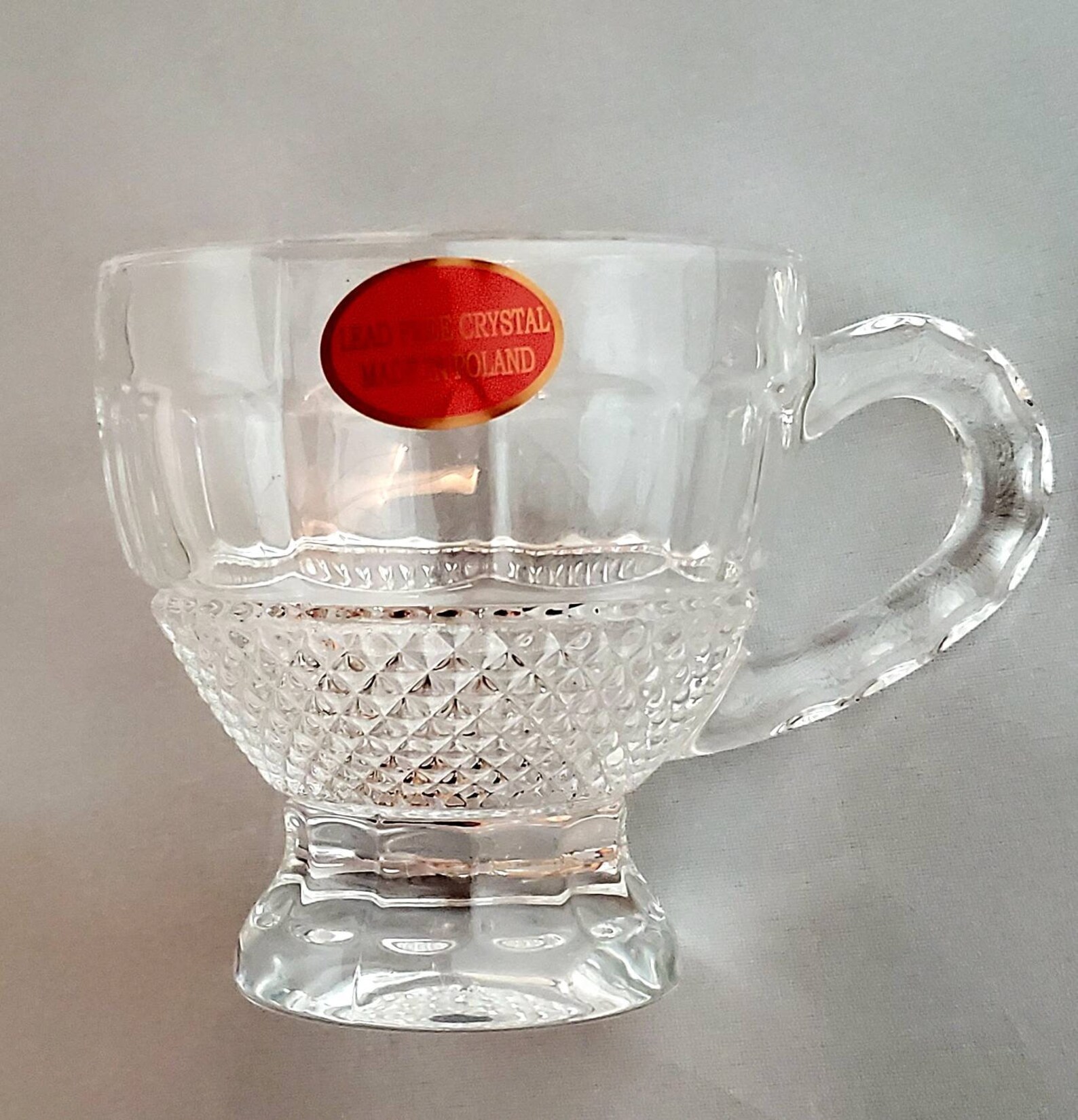 Crystal Tea Cups Set van Zes 3 x 3 Loodvrij Etsy