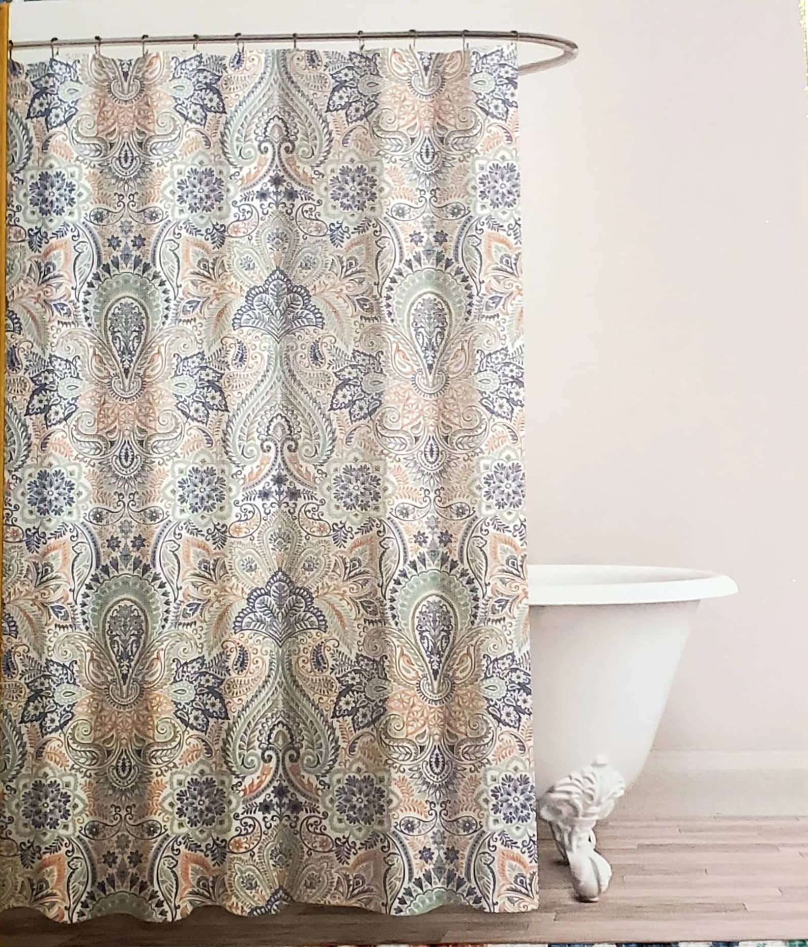 Medallion Shower Curtain 72 x 72 Brand New 100 Etsy