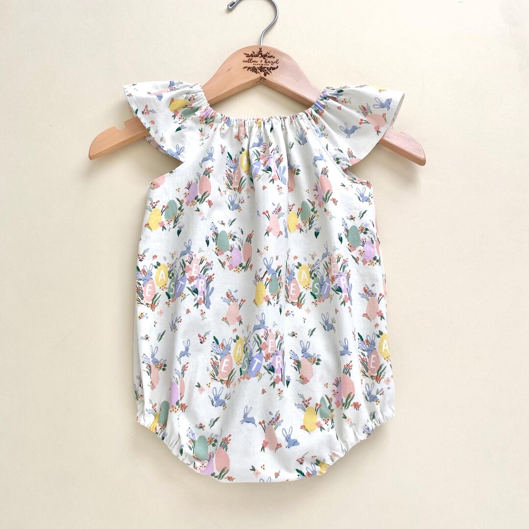 Rifle Paper Co. Easter Baby Romper: Baby Girl Cotton Romper Floral ...