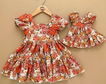 Girl and Doll Matching Outfits, 18" Doll and Me Dresses, Birthday Gift, American Girl