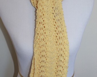 Womens knit lace scarf