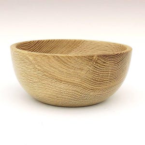 White Oak Wooden Bowl - Hand Turned - Item: NB0820 - FREE DOMESTIC SHIPPING