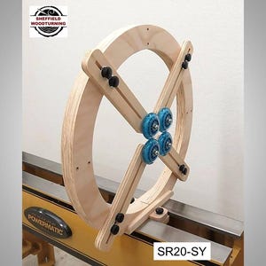 Wood Lathe Steady Rest - 20 inch - Solid Yoke - 4 Std Arms, up to 3 opt Arms - Hollow Forms, Bowls, Spindles - SR20-SY - FREE SHIPPING