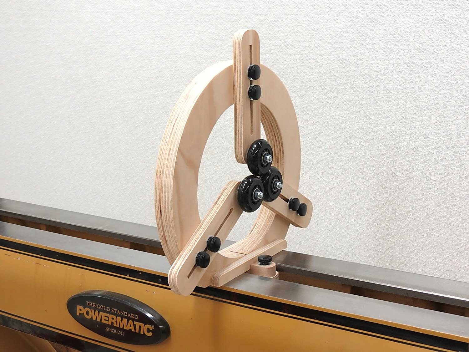 12 10 inch Wood Lathe Steady Rest Solid Yoke 3 Wheel Arms Hollow