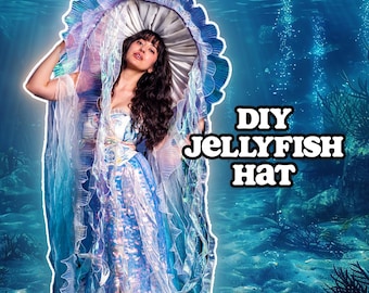 Déguisement chapeau de méduse | Modèle en carton DIY | Modèle facile sans couture