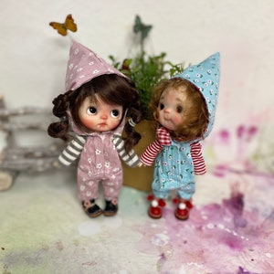 outfit for bjd doll size 1/12 11-13cm type Nunnu sprouts Meadowdolls OB11 STODOLL and similar