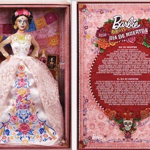 Barbie Dia de muertos 2020 México Rosa Pink edición especial tradición mexicana.
