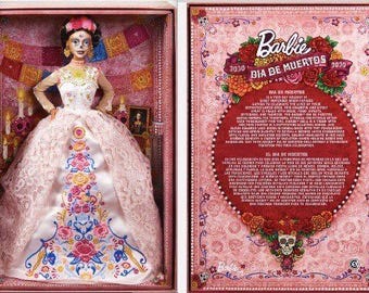 Barbie Day of the Dead 2020 Mexico Pink Special Edition Mexican Tradition.